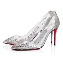 Load image into Gallery viewer, Christian Louboutin Degrastrass Pvc Women Shoes | Color Silver