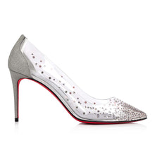 Load image into Gallery viewer, Christian Louboutin Degrastrass Pvc Women Shoes | Color Silver