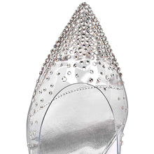 Load image into Gallery viewer, Christian Louboutin Degrastrass Pvc Women Shoes | Color Silver