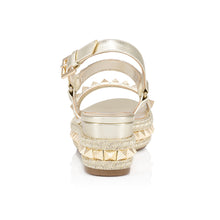 Load image into Gallery viewer, Christian Louboutin Pyraclou Women Shoes | Color Gold