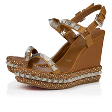Load image into Gallery viewer, Christian Louboutin Pyraclou Women Shoes | Color Brown