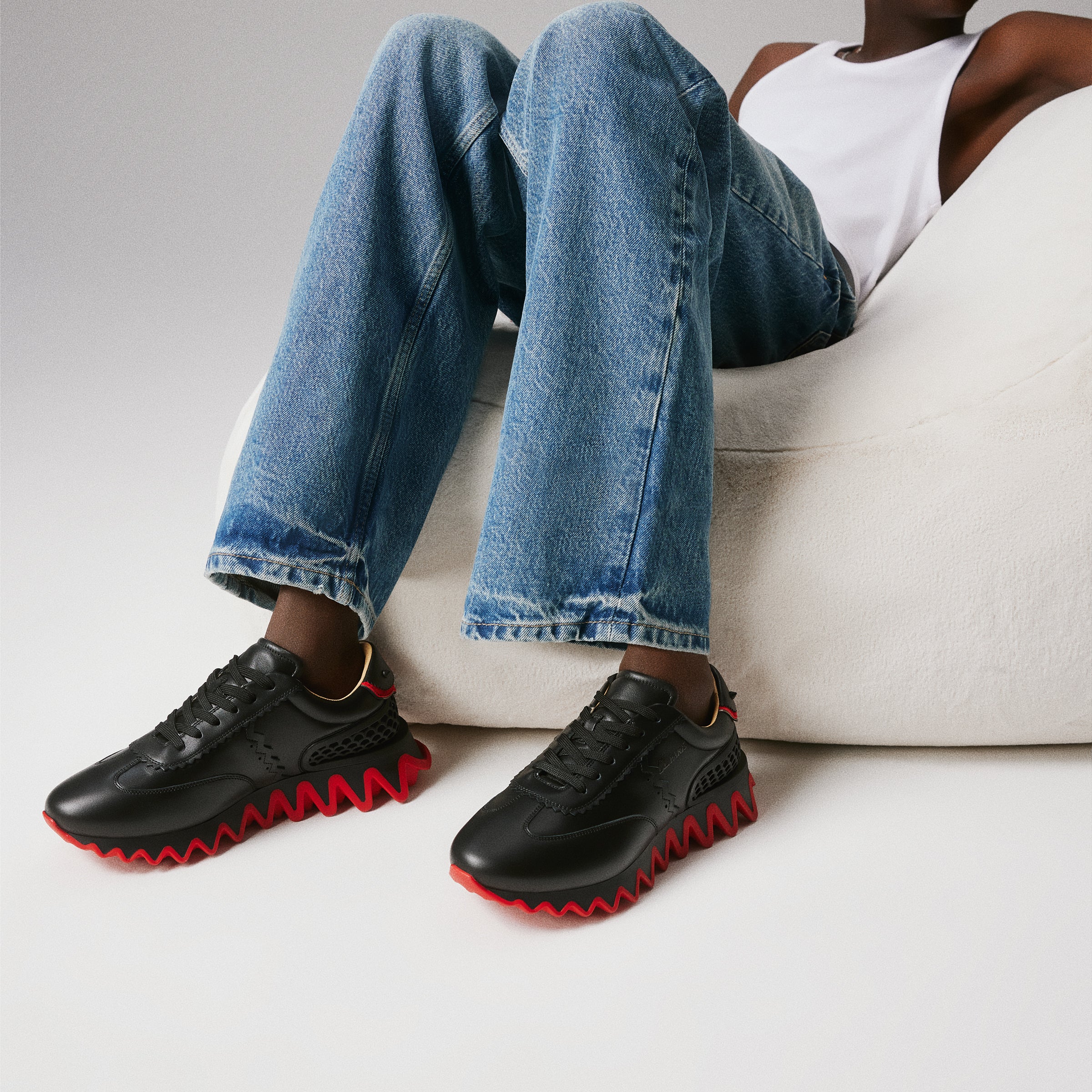 Christian Louboutin Loubishark Man Men Shoes | Color Black