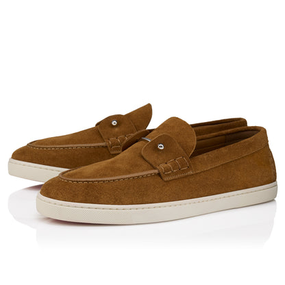 Christian Louboutin Chambeliboat Men Shoes | Color Brown New