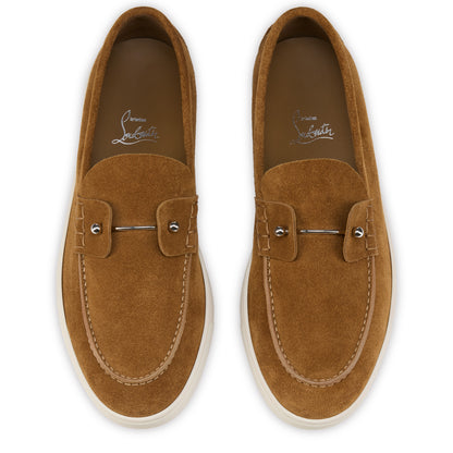 Christian Louboutin Chambeliboat Men Shoes | Color Brown New