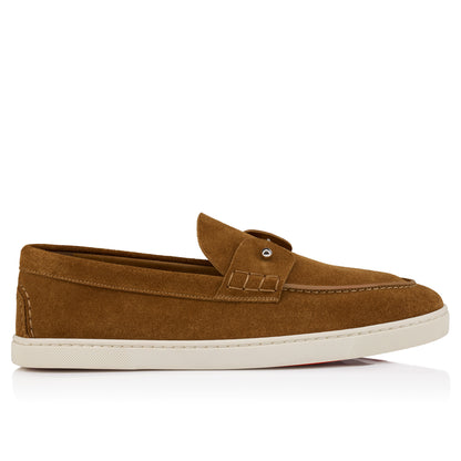 Christian Louboutin Chambeliboat Men Shoes | Color Brown New