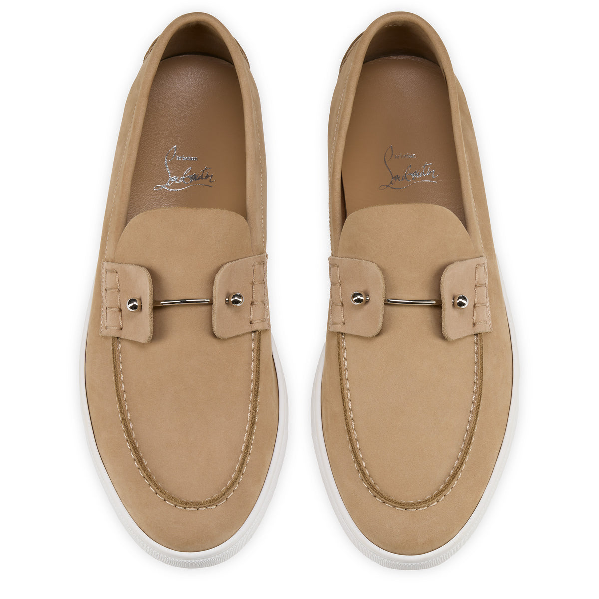 Christian Louboutin Chambeliboat Men Shoes | Color Brown