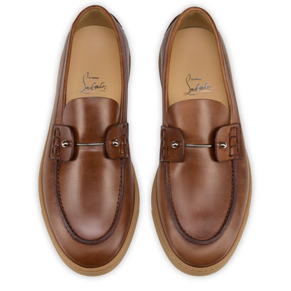 Christian Louboutin Chambeliboat Men Shoes | Color Brown