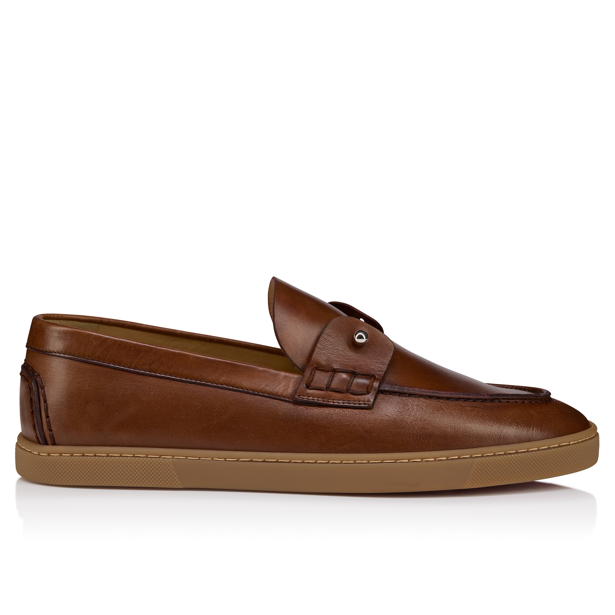 Christian Louboutin Chambeliboat Men Shoes | Color Brown