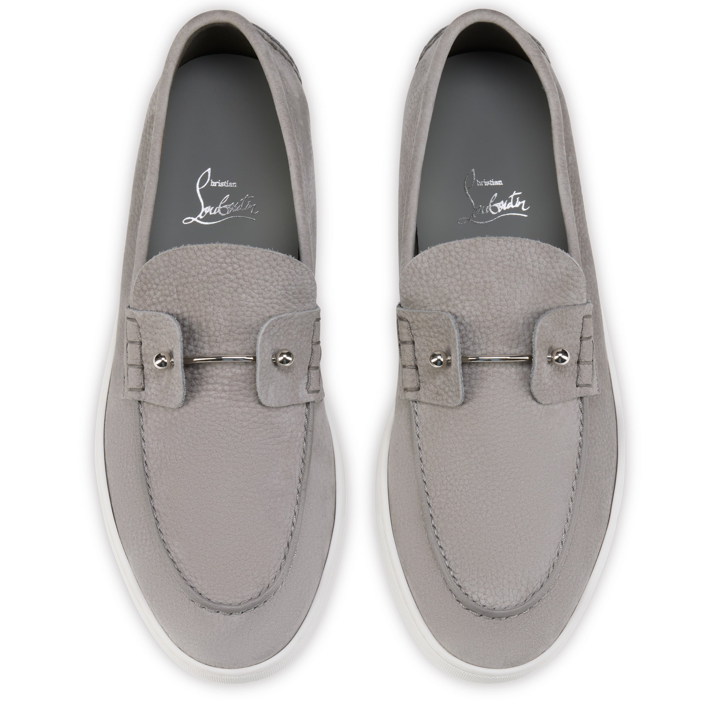 Christian Louboutin Chambeliboat Men Shoes | Color Grey