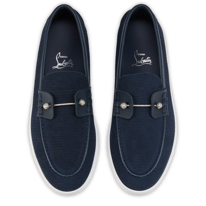 Christian Louboutin Chambeliboat Yacht Men Shoes | Color Blue