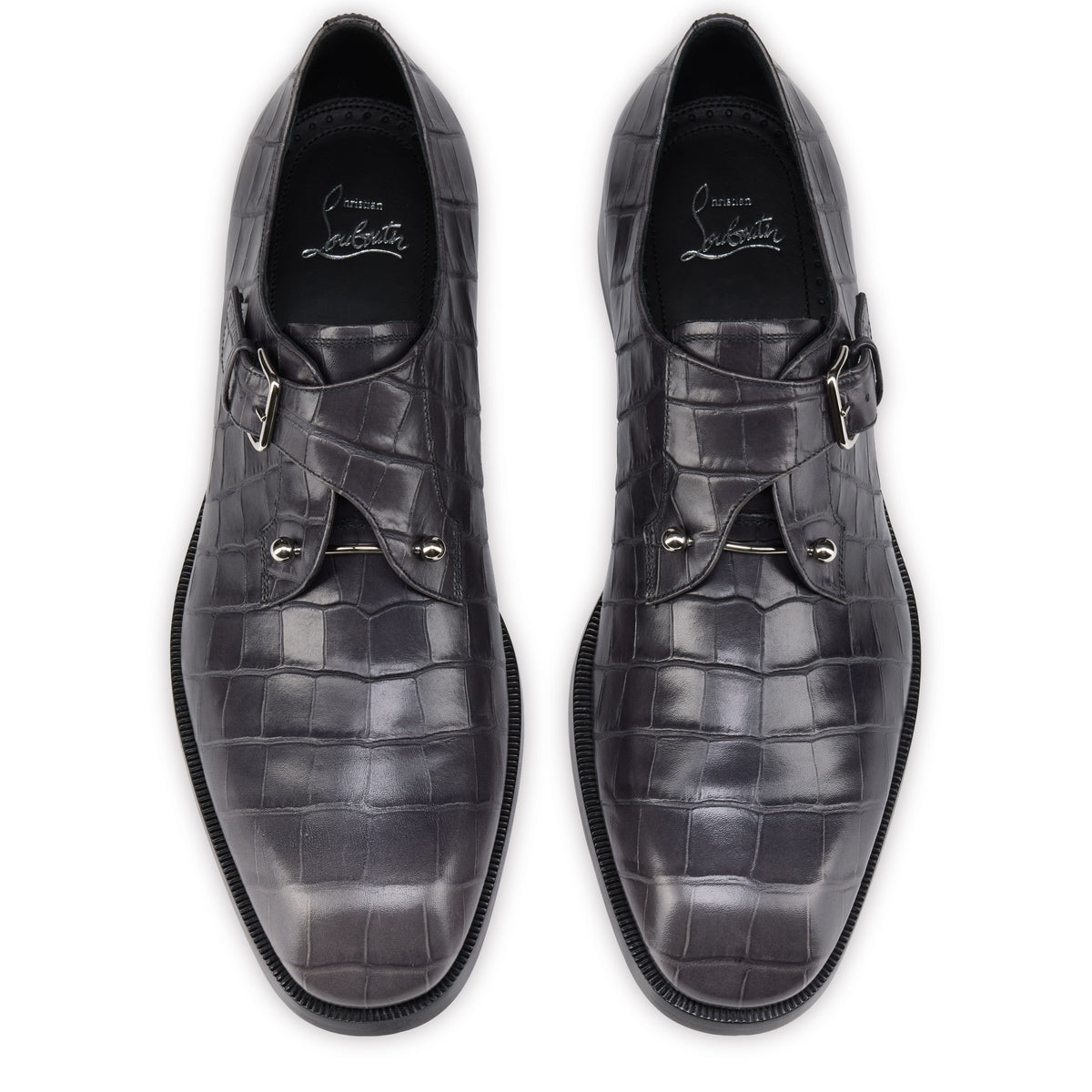 Christian Louboutin Chambelimonk Men Shoes | Color Grey