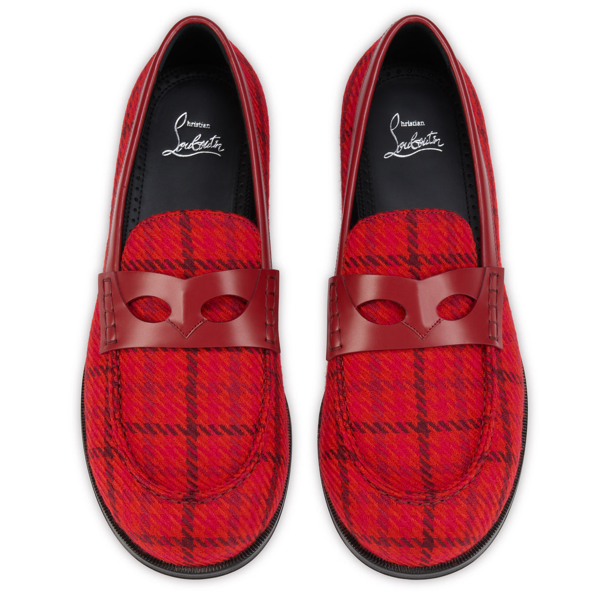 Christian Louboutin Circ Loafer Men Shoes | Color Red