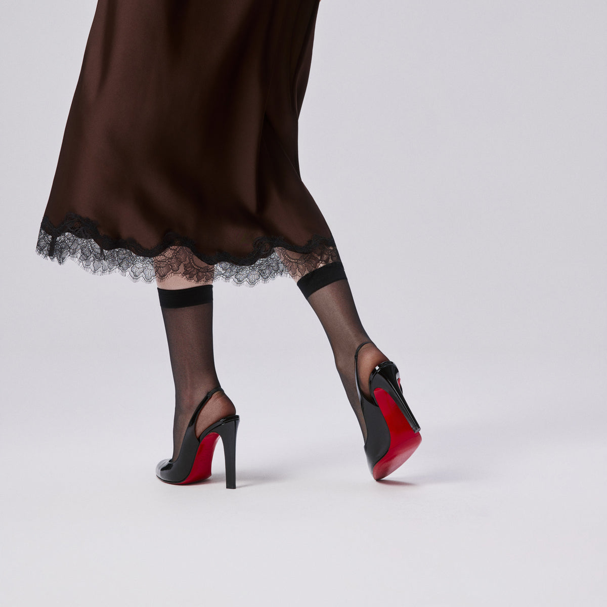 Christian Louboutin Fannylove Sling Women Shoes | Color Black