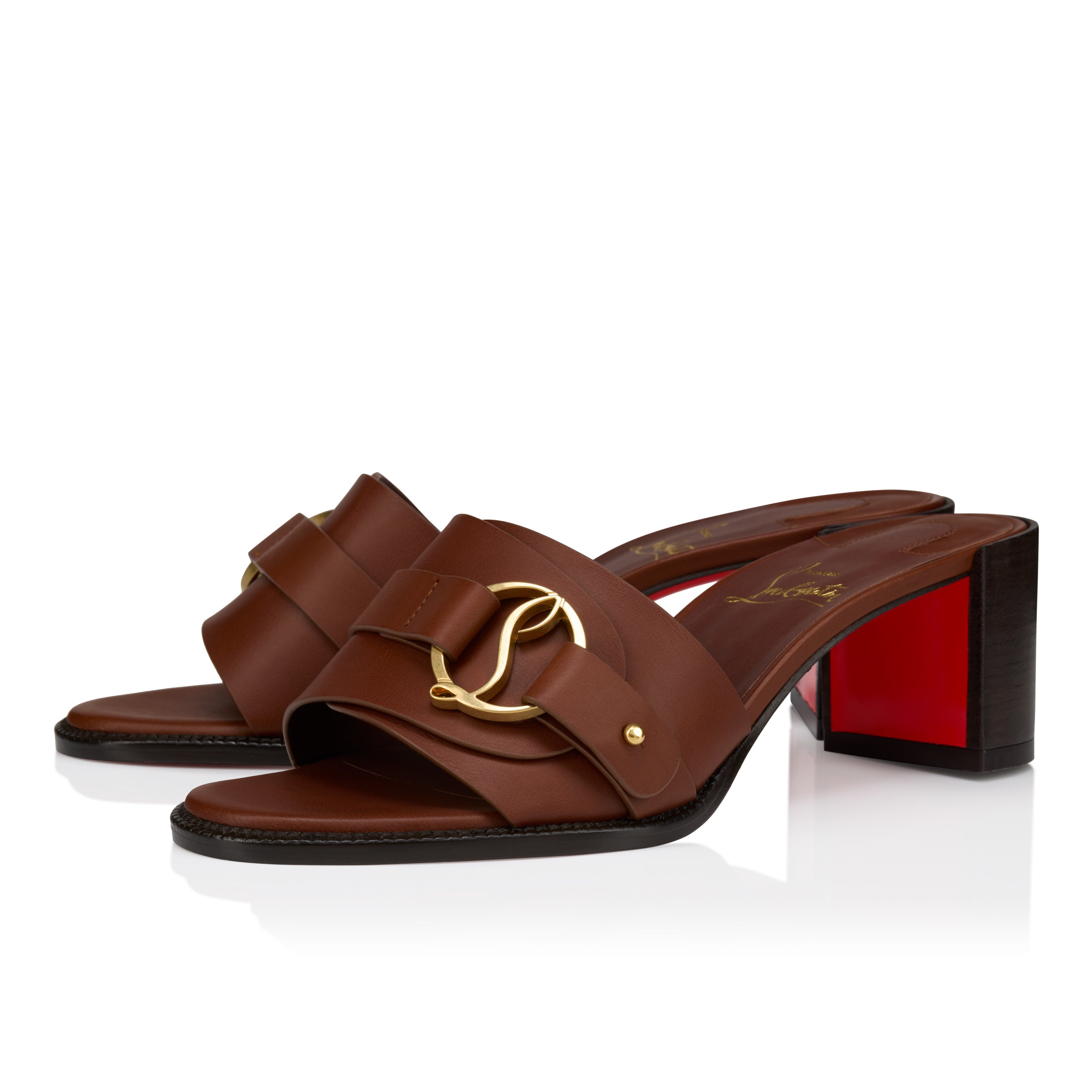Christian Louboutin Her In Roma Mule Women Shoes | Color Brown
