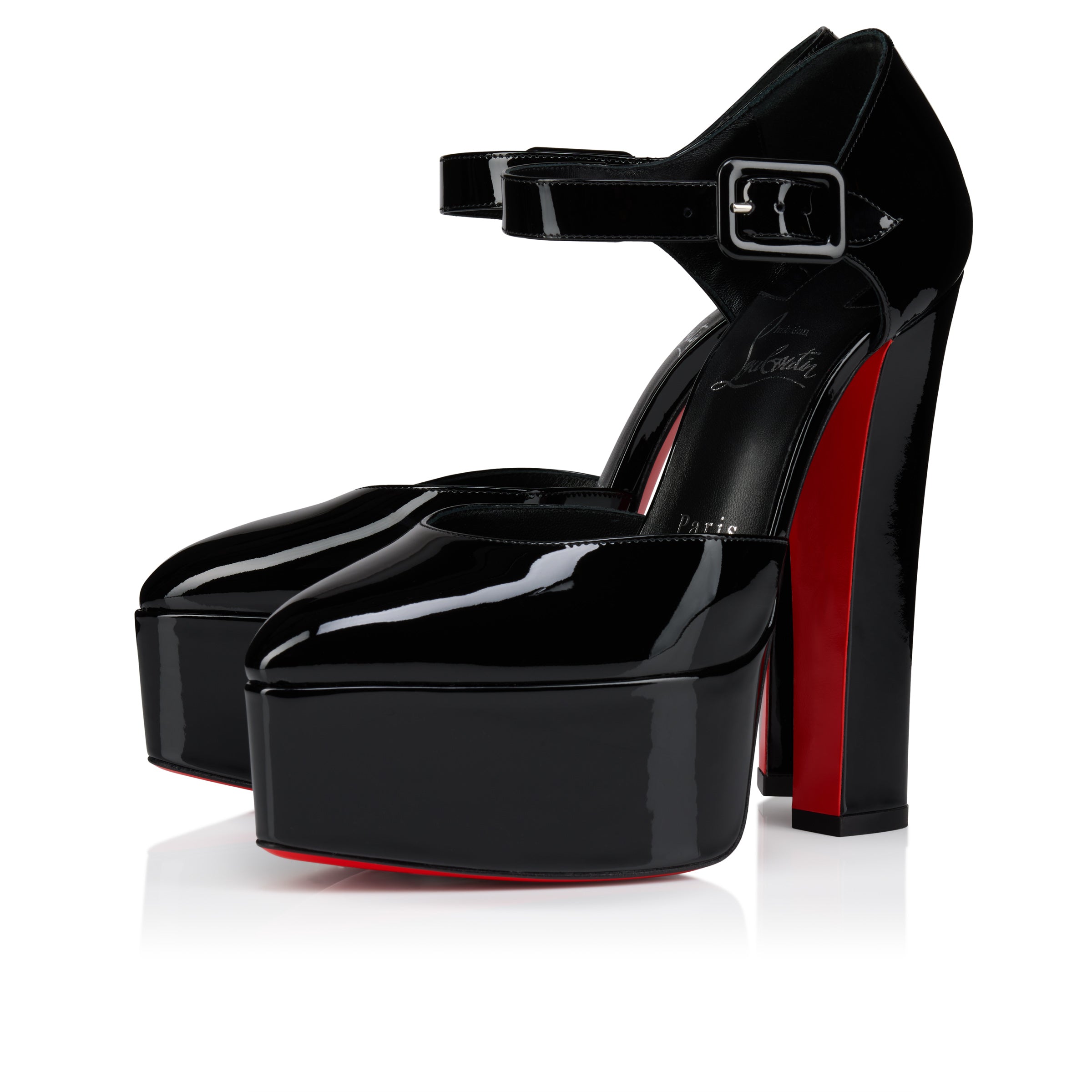 Christian Louboutin Jenna Buckle Women Shoes | Color Black