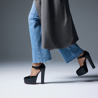 Christian Louboutin Jenna Buckle Women Shoes | Color Black