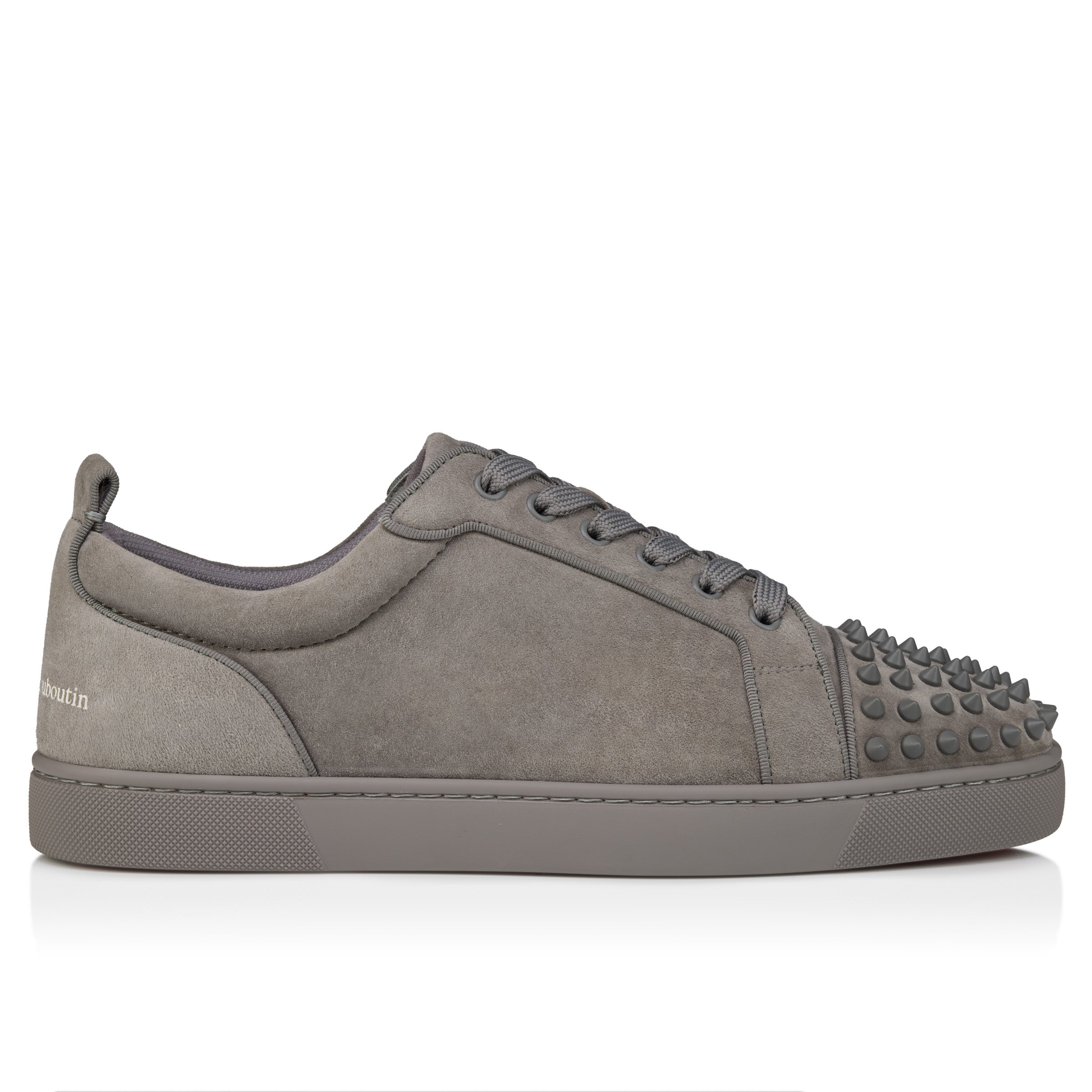 Christian Louboutin Louis Jr Spikes Canopy Men Shoes | Color Grey