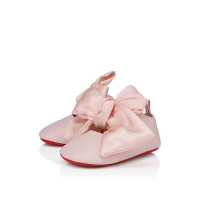 Christian Louboutin Lou Babe Nodo Kids Unisex Shoes | Color Pink