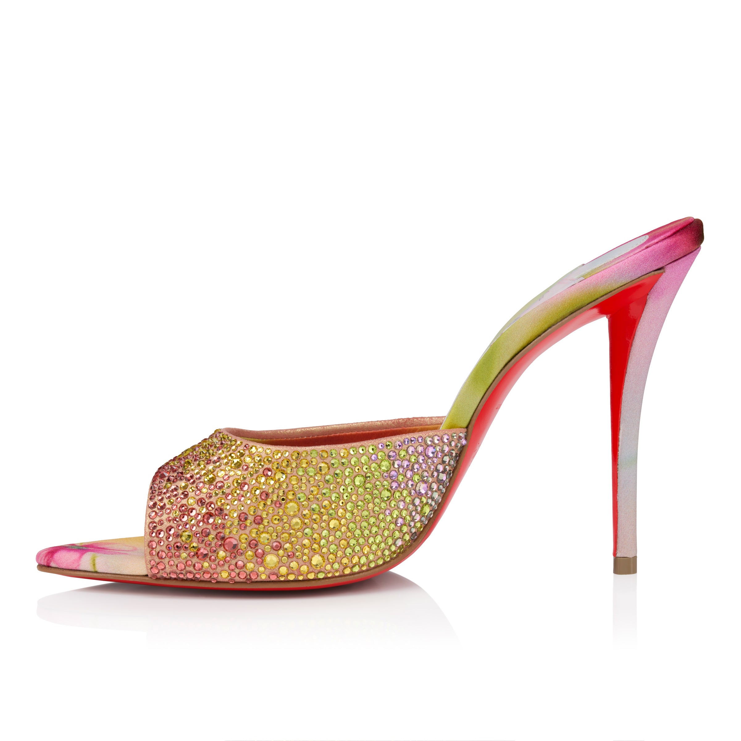 Christian Louboutin Miss Z Mule Strass Botanica Women Shoes | Color Multicolor