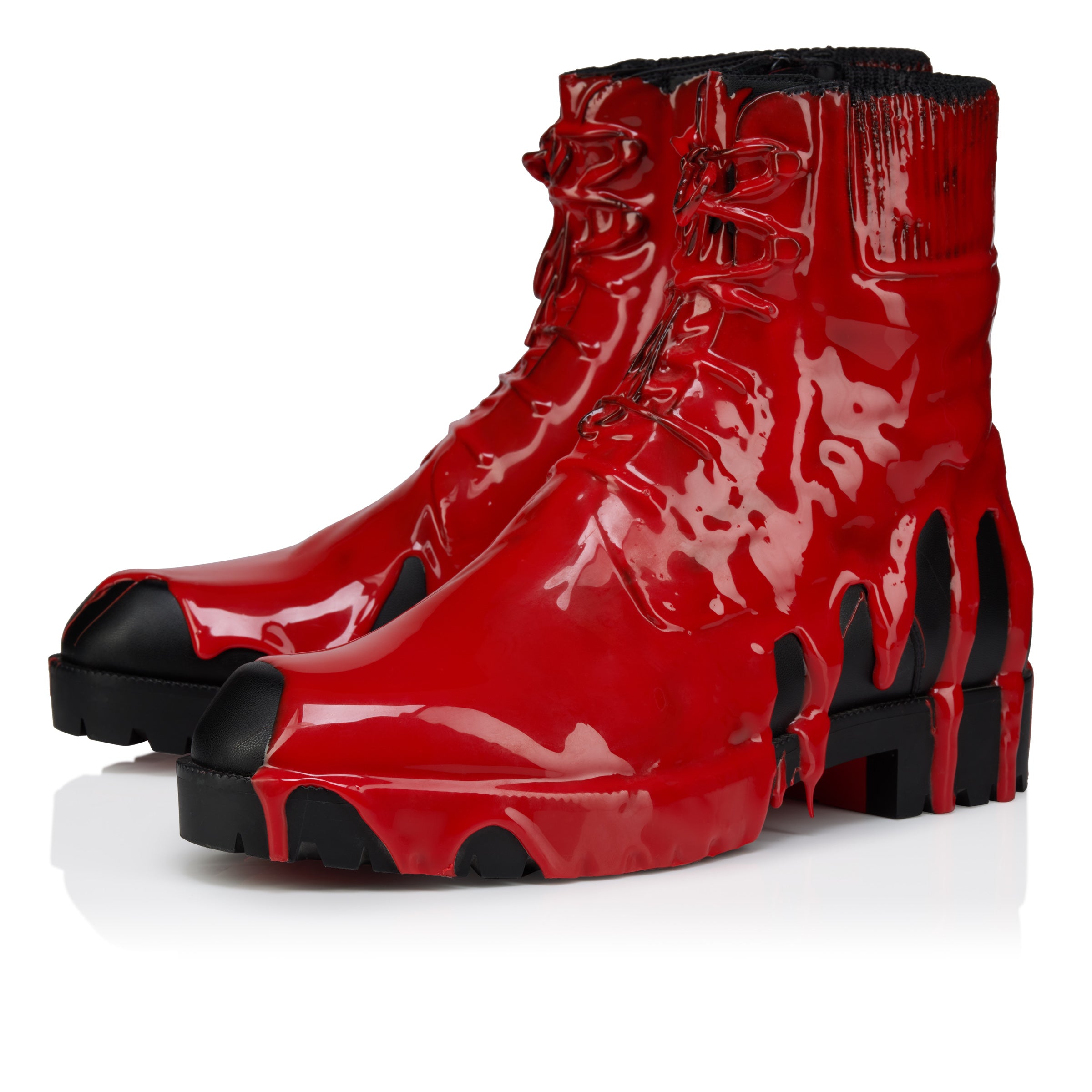 Christian Louboutin Molten Trapman Men Shoes | Color Black