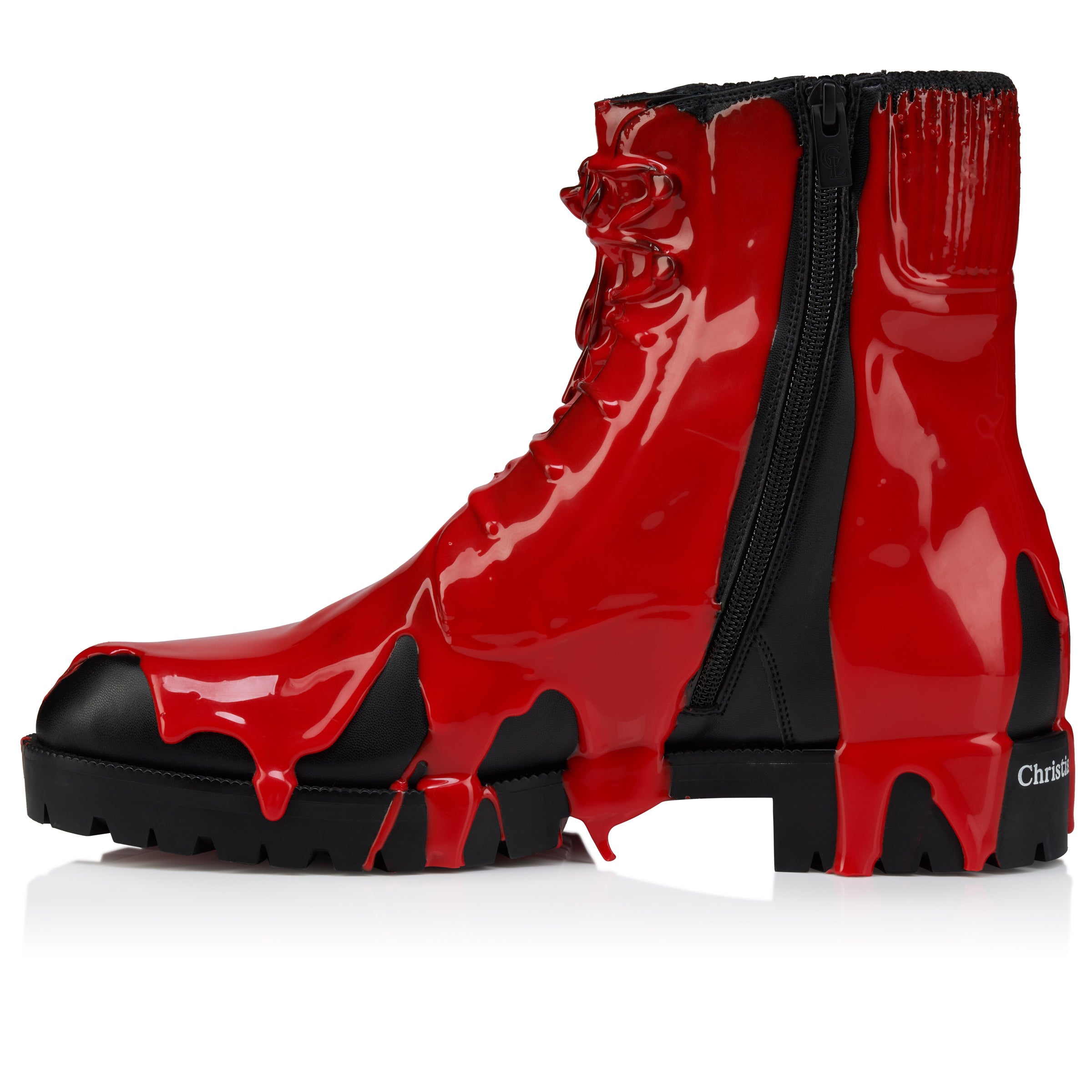 Christian Louboutin Molten Trapman Men Shoes | Color Black