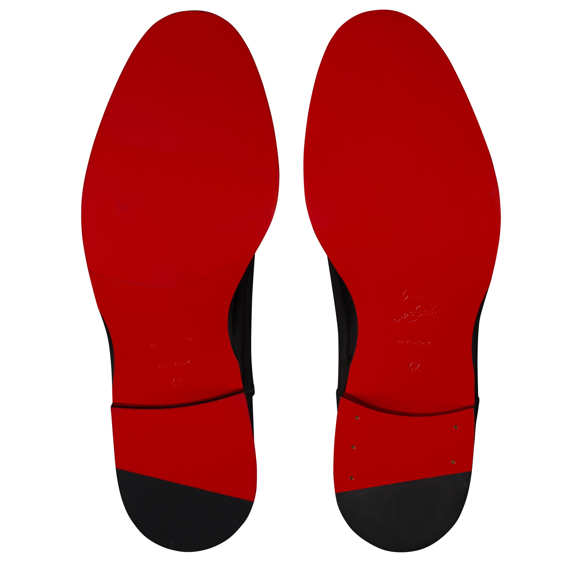 Christian Louboutin Moustachou Derby Men Shoes | Color Black