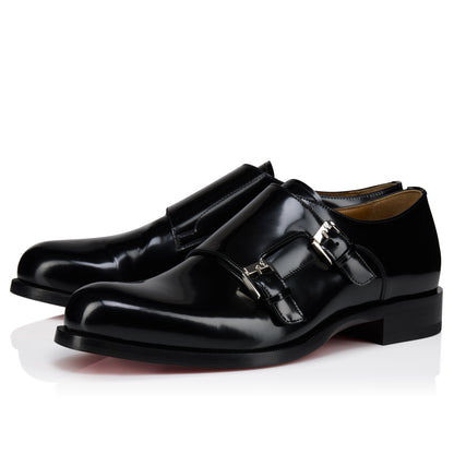 Christian Louboutin Moustachou Monk Men Shoes | Color Black