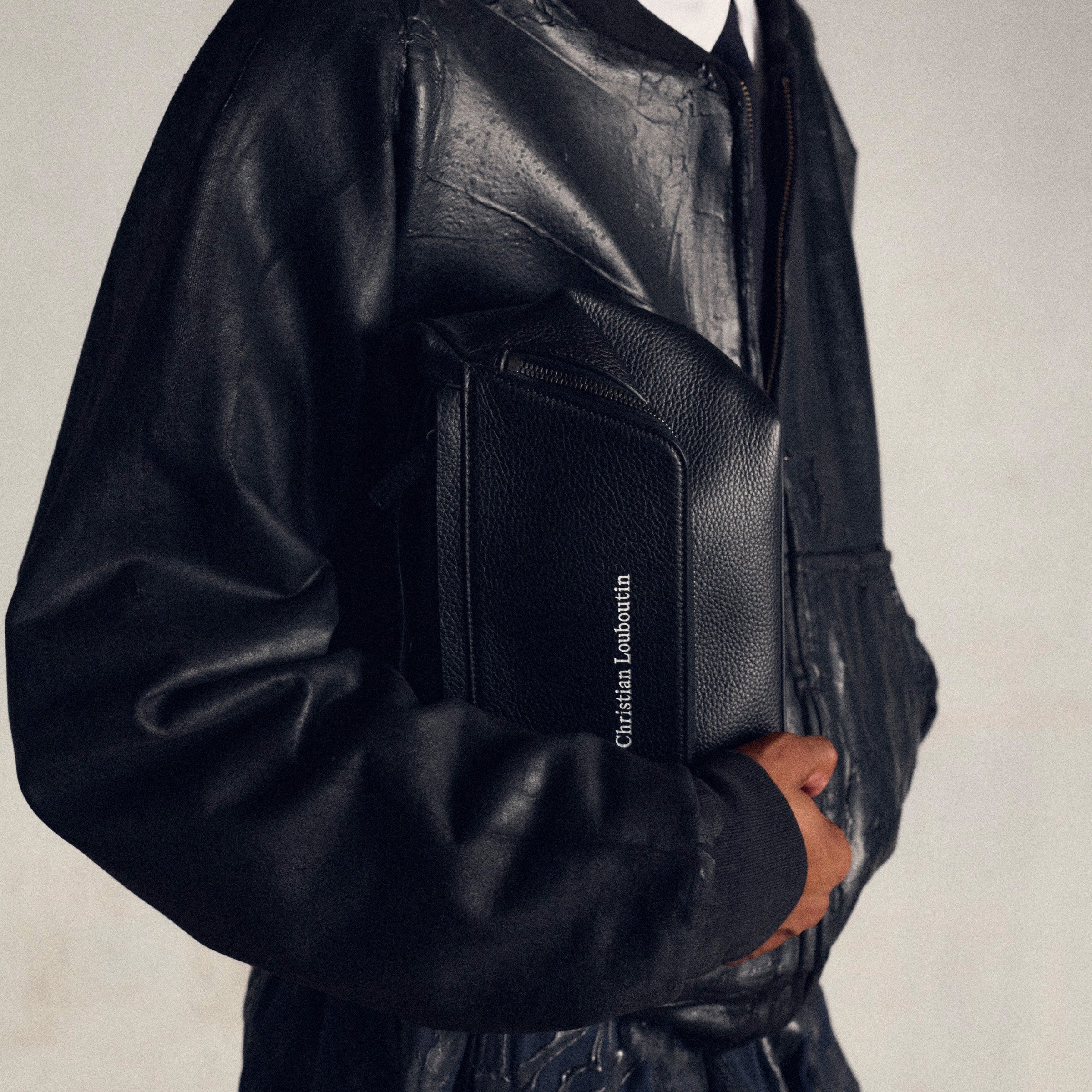 Christian Louboutin Nostalgic Men Bags | Color Black