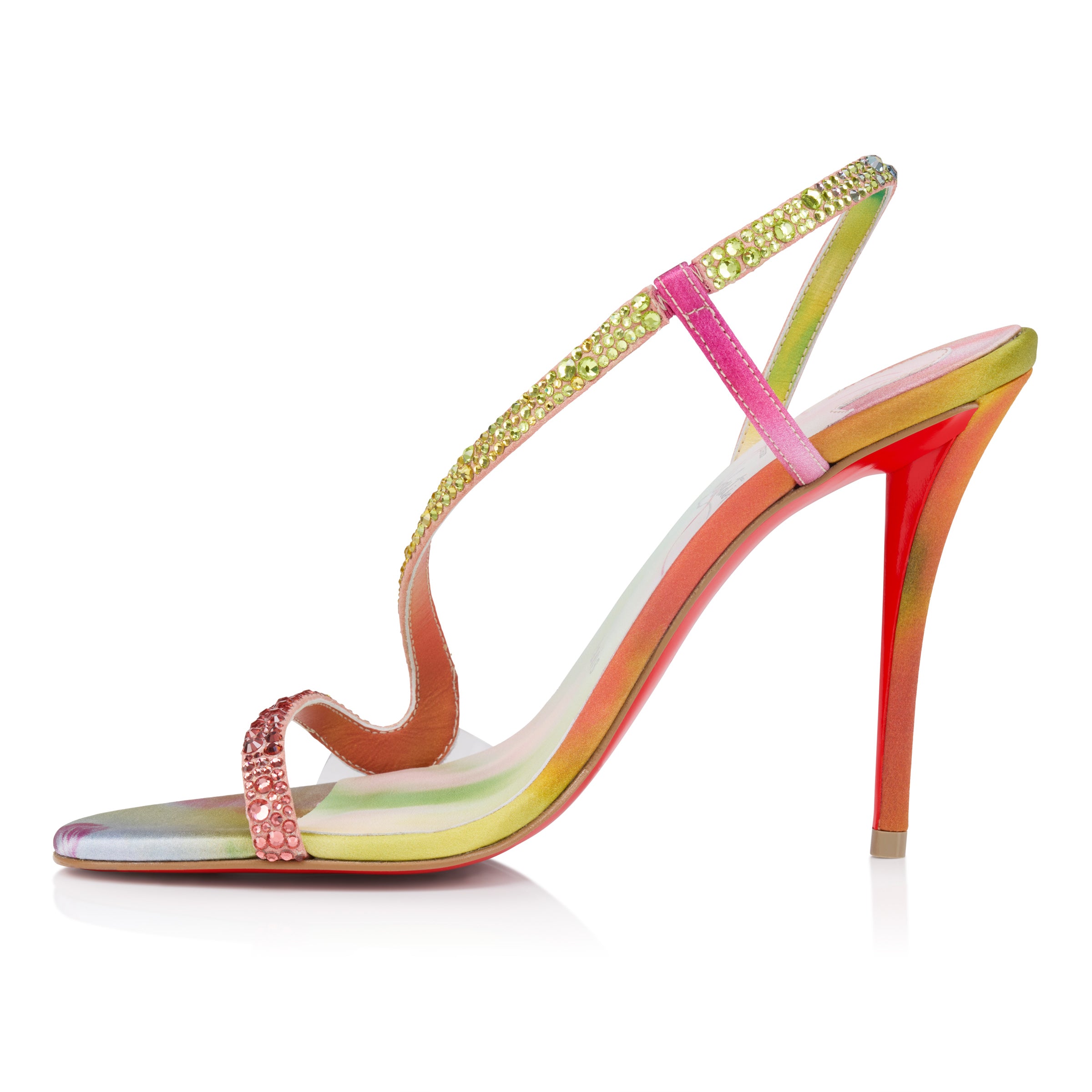 Christian Louboutin Rosa Z Strass Botanica Women Shoes | Color Multicolor