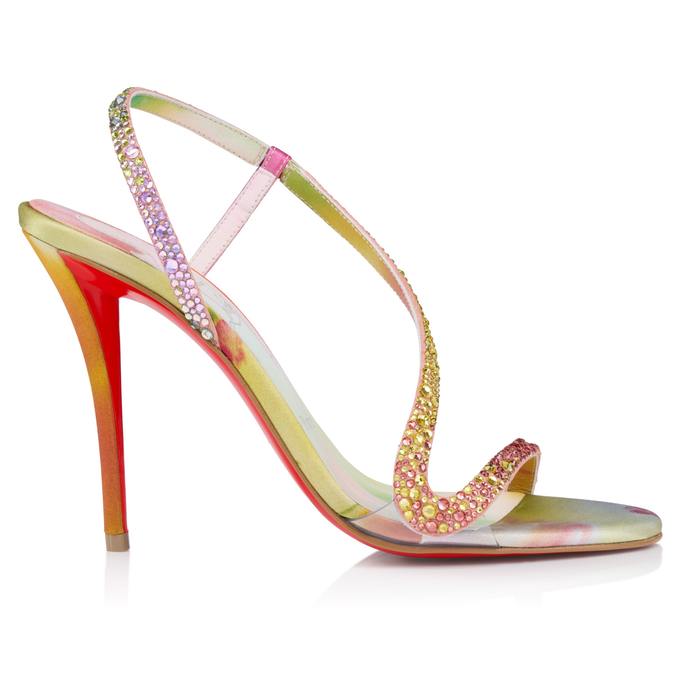 Christian Louboutin Rosa Z Strass Botanica Women Shoes | Color Multicolor