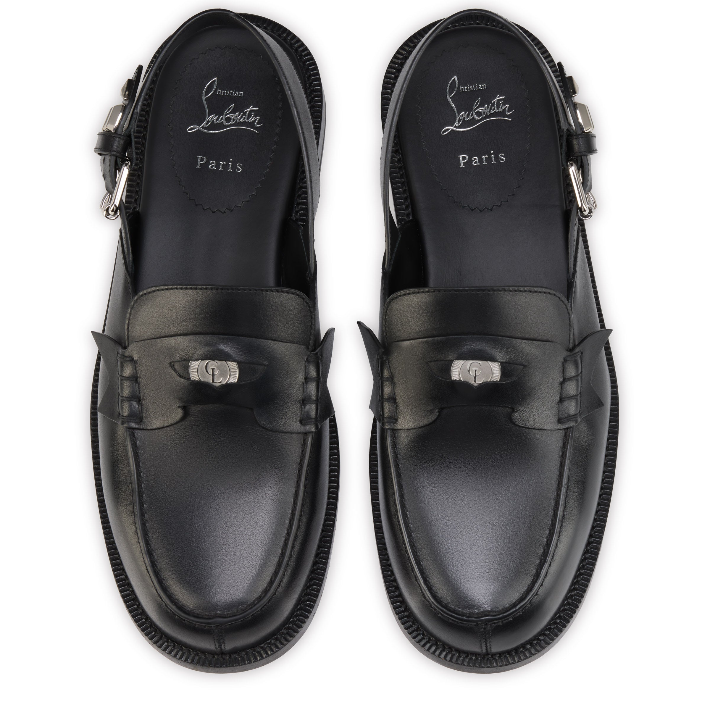 Christian Louboutin The Asclepius Sling Men Shoes | Color Black