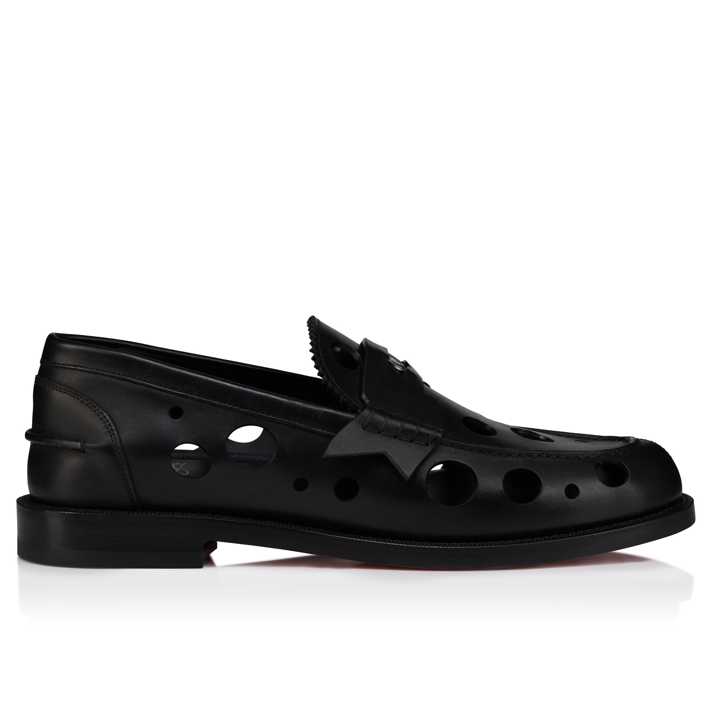 Christian Louboutin The Plato Dots Loafer Men Shoes | Color Black