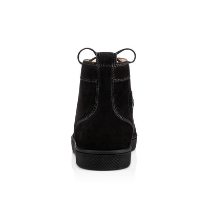 Christian Louboutin Lou Spikes Men Shoes | Color Black