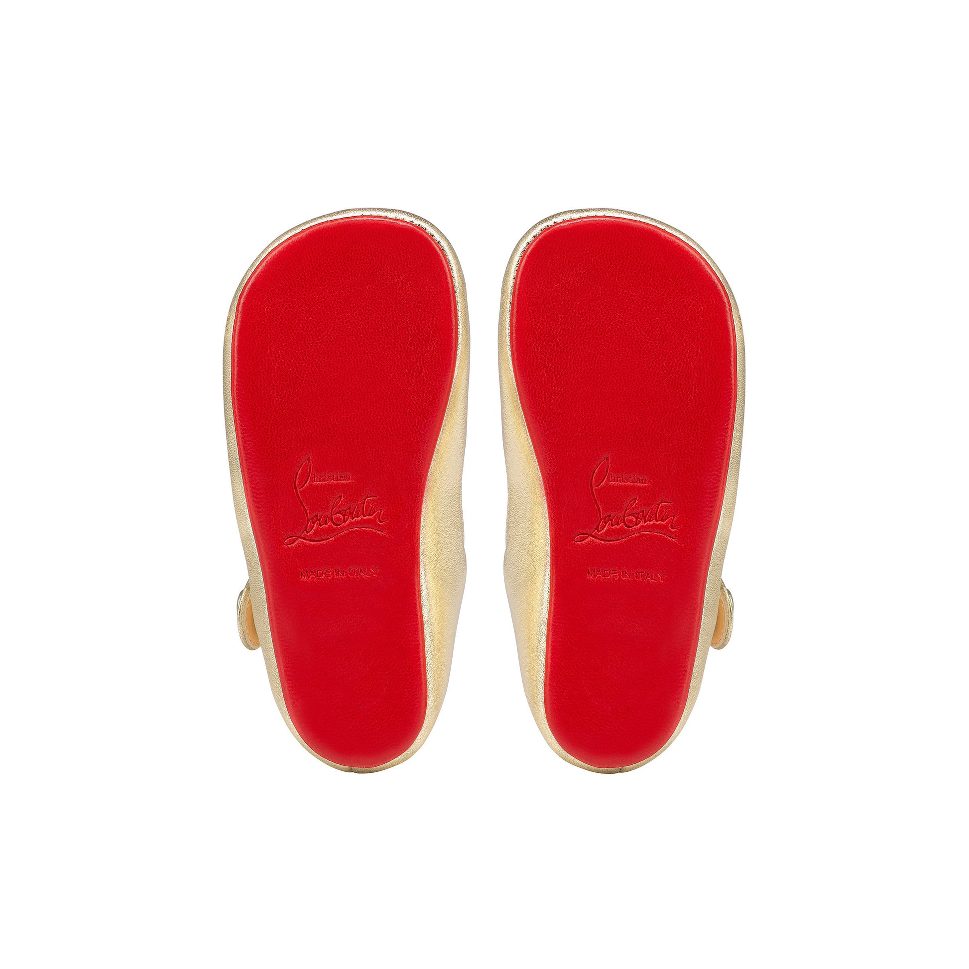Christian Louboutin Baby Love Chick Kids Unisex Shoes | Color Gold