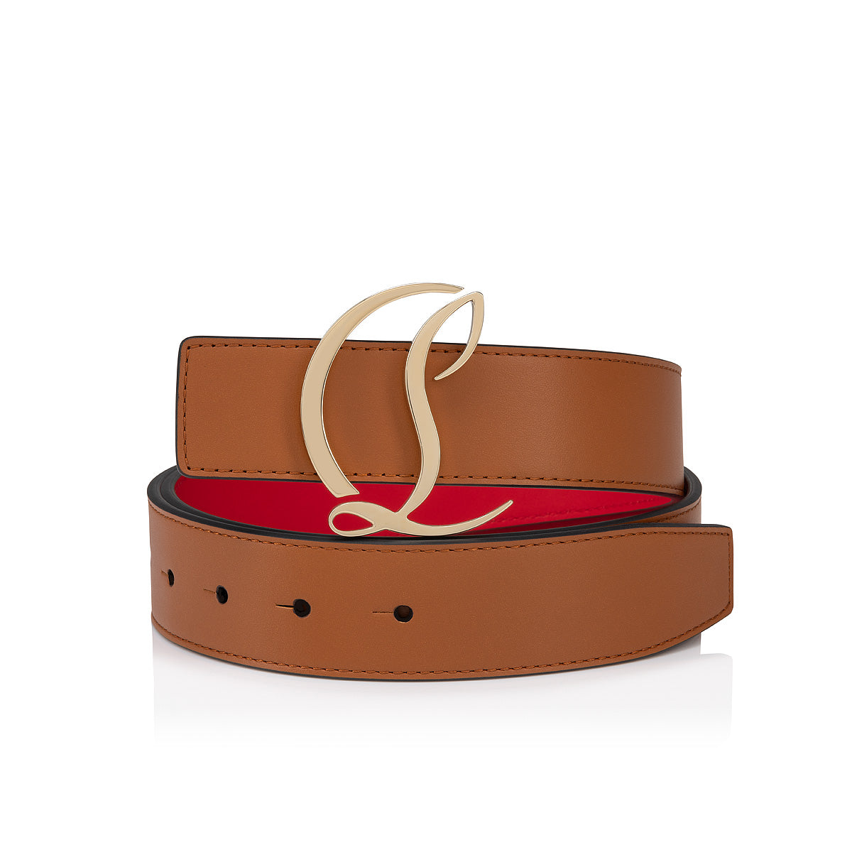 Christian Louboutin Cl Logo Belt  Women Belts | Color Brown New