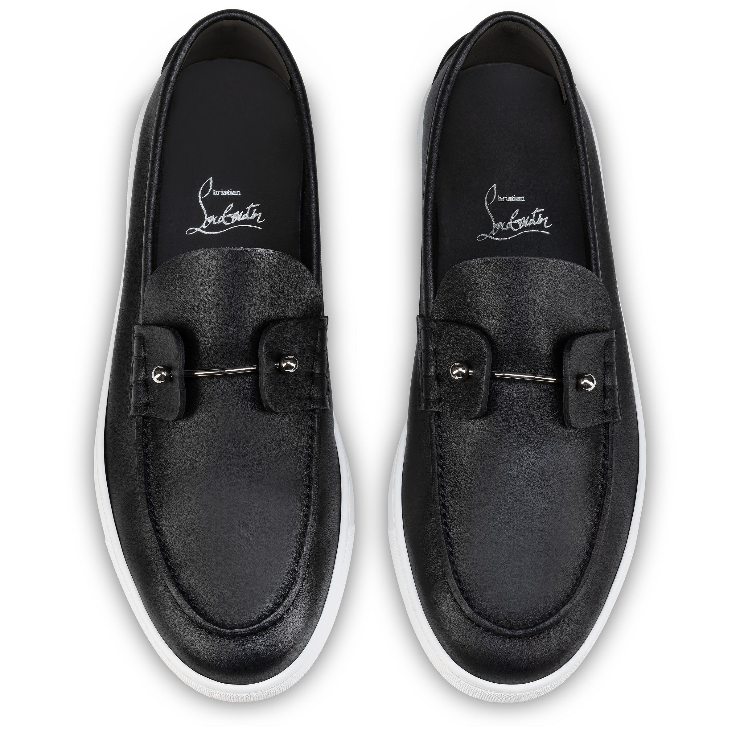 Christian Louboutin Chambeliboat Men Shoes | Color Black