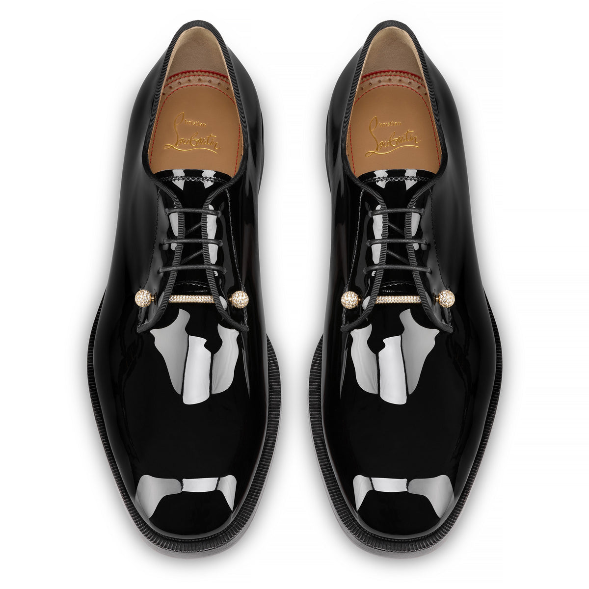 Christian Louboutin Chambelink Strass Men Shoe | Color Gold