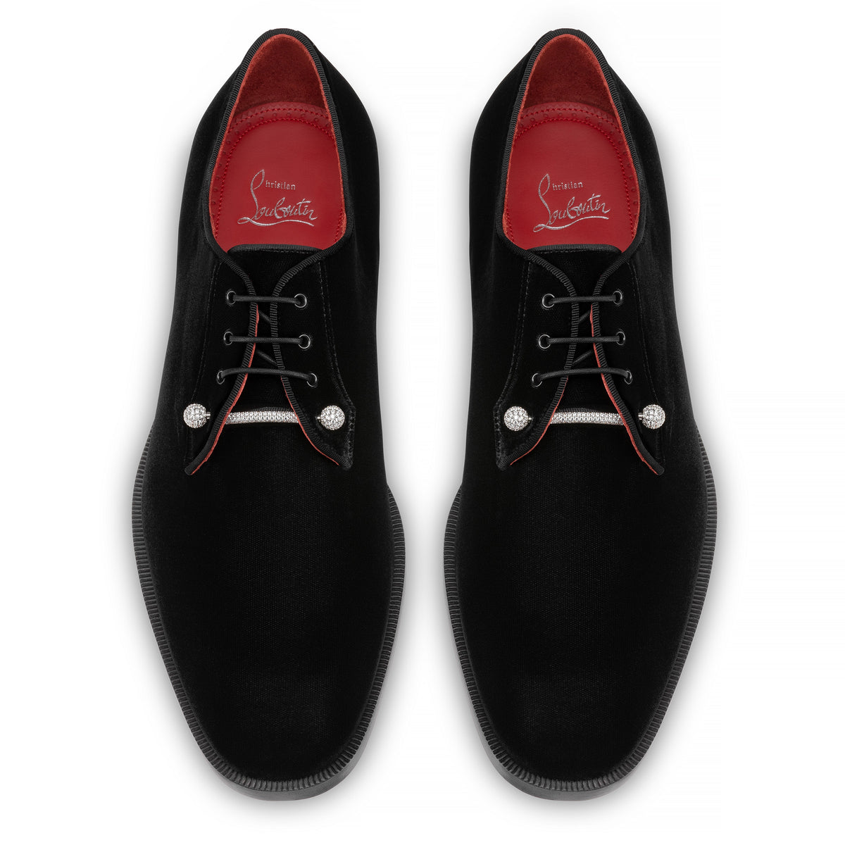Christian Louboutin Chambelink Strass Men Shoe | Color Silver