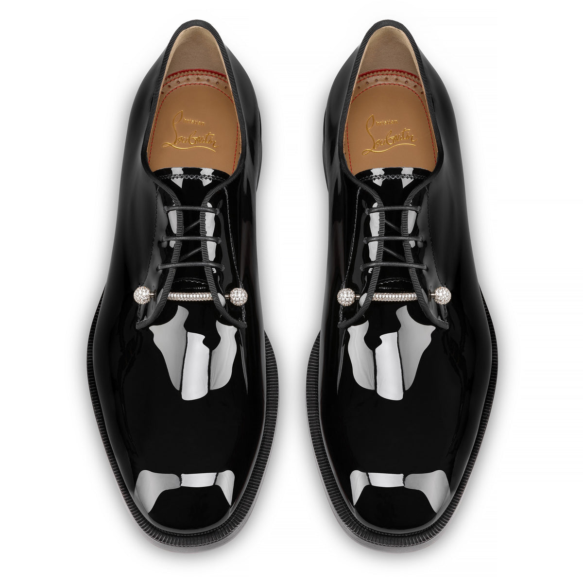 Christian Louboutin Chambelink Strass Men Shoe | Color Silver