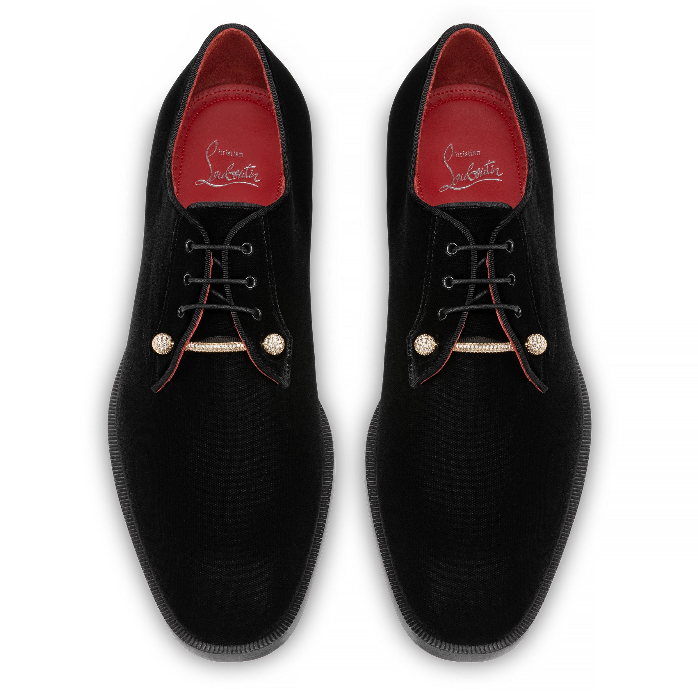Christian Louboutin Chambelink Strass Men Shoe | Color Gold