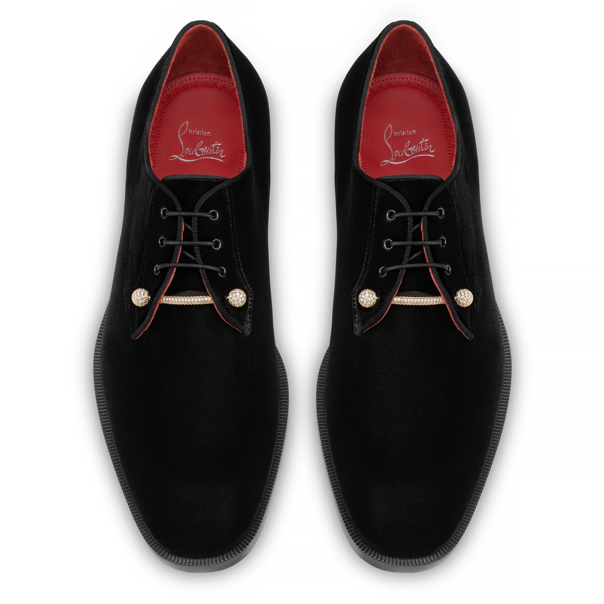 Christian Louboutin Chambelink Strass Men Shoe | Color Gold