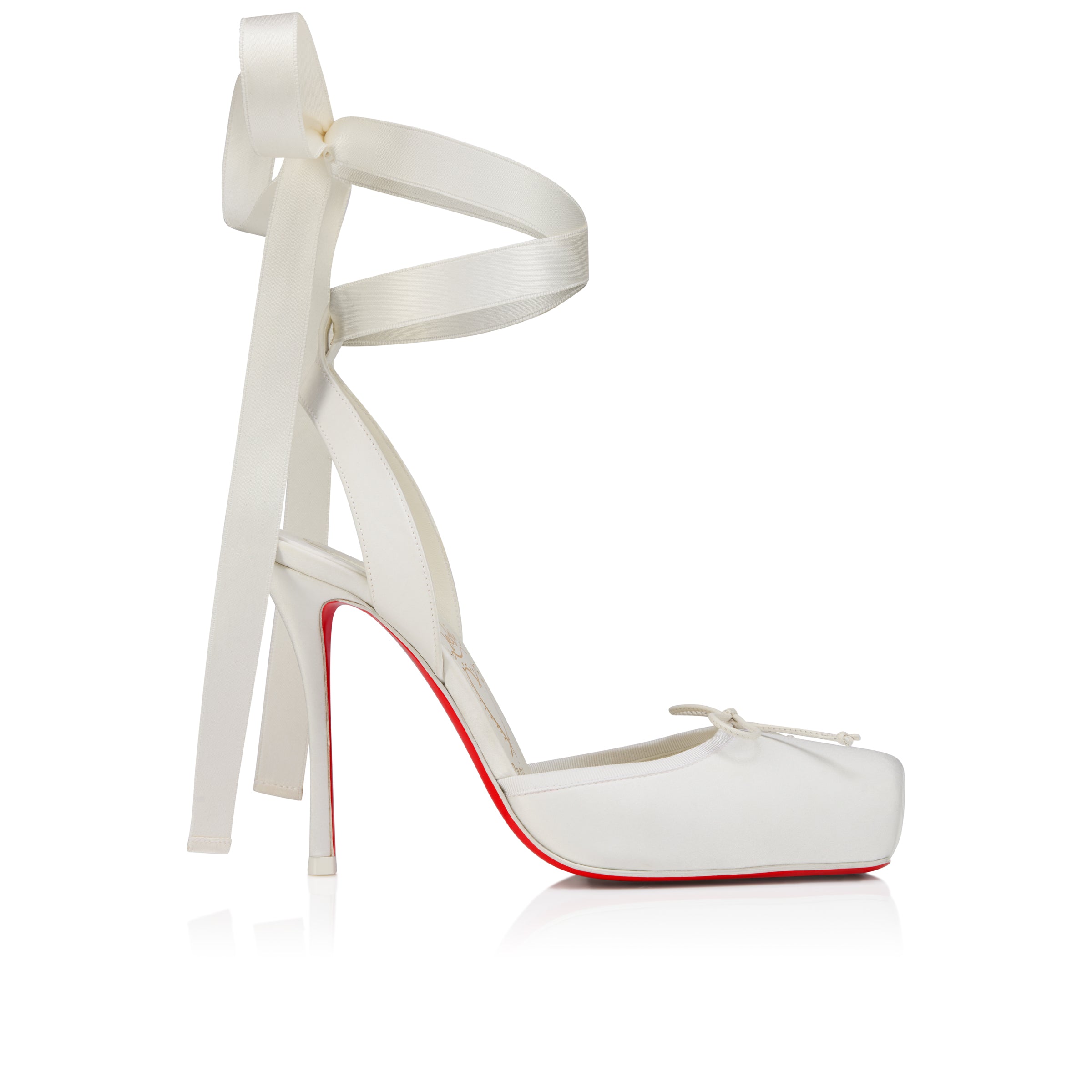 Christian Louboutin Cassia Lace Up Women Shoes | Color White