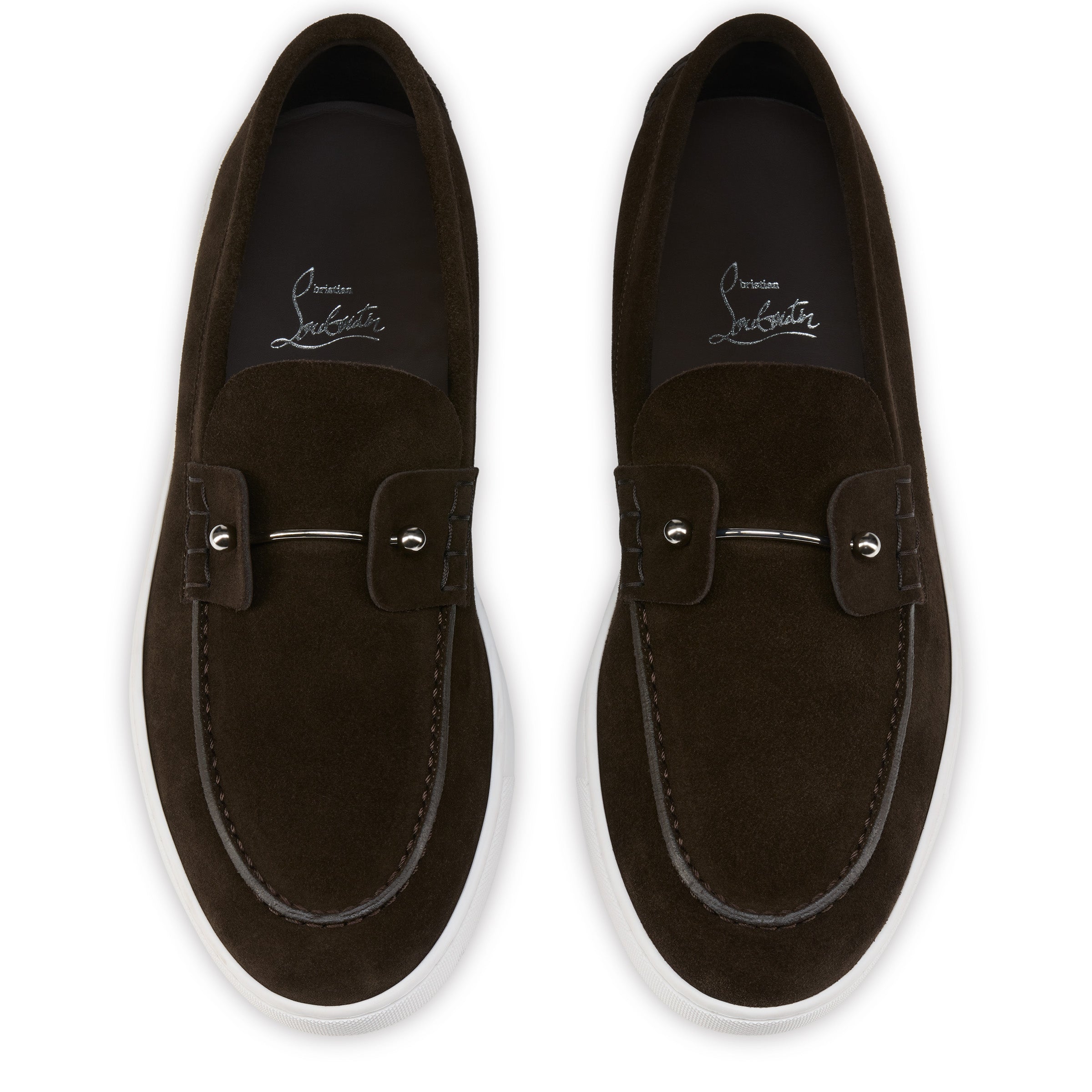 Christian Louboutin Chambeliboat Men Shoes | Color Brown
