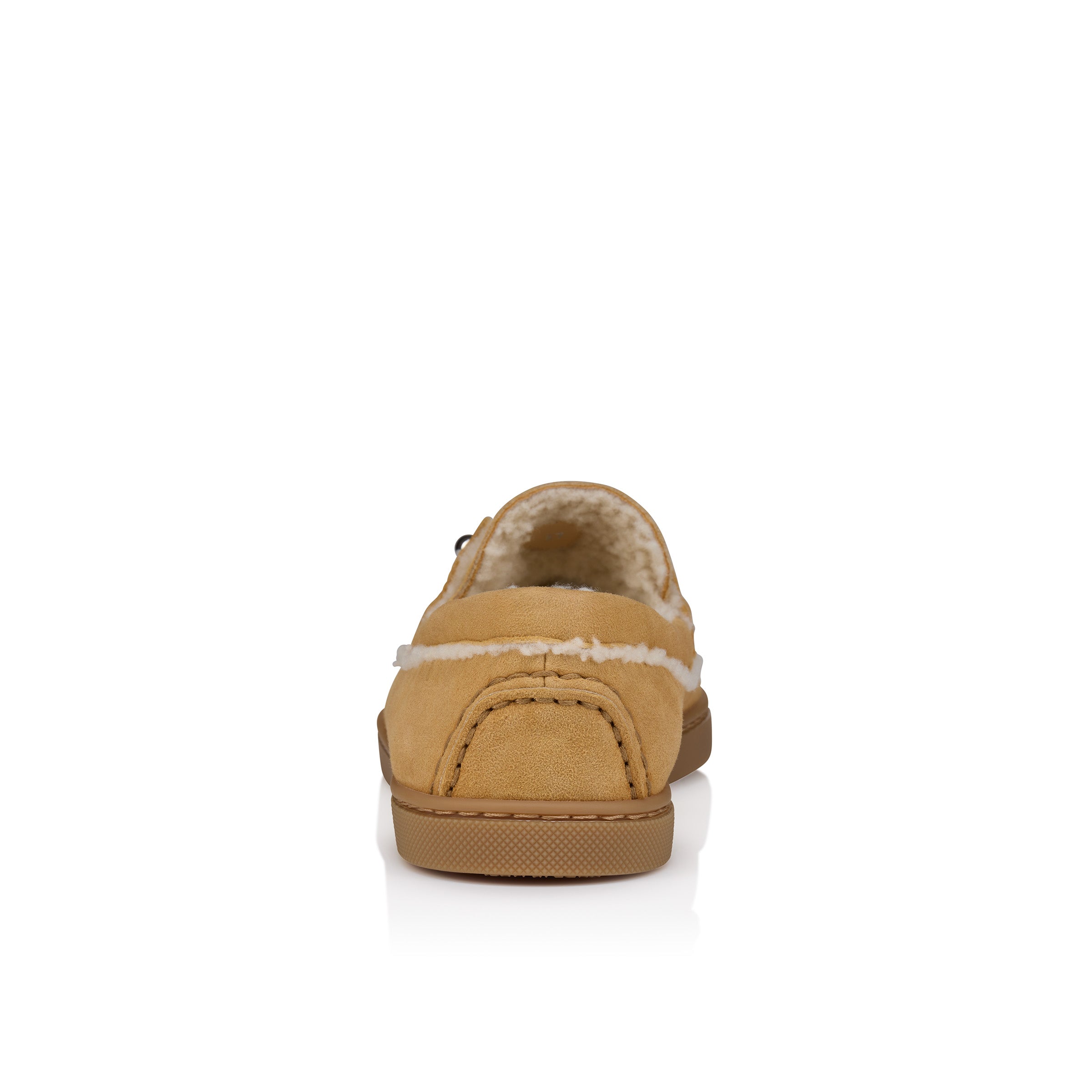 Christian Louboutin Chambeliboat Shearling Donna Women Shoes | Color Brown New