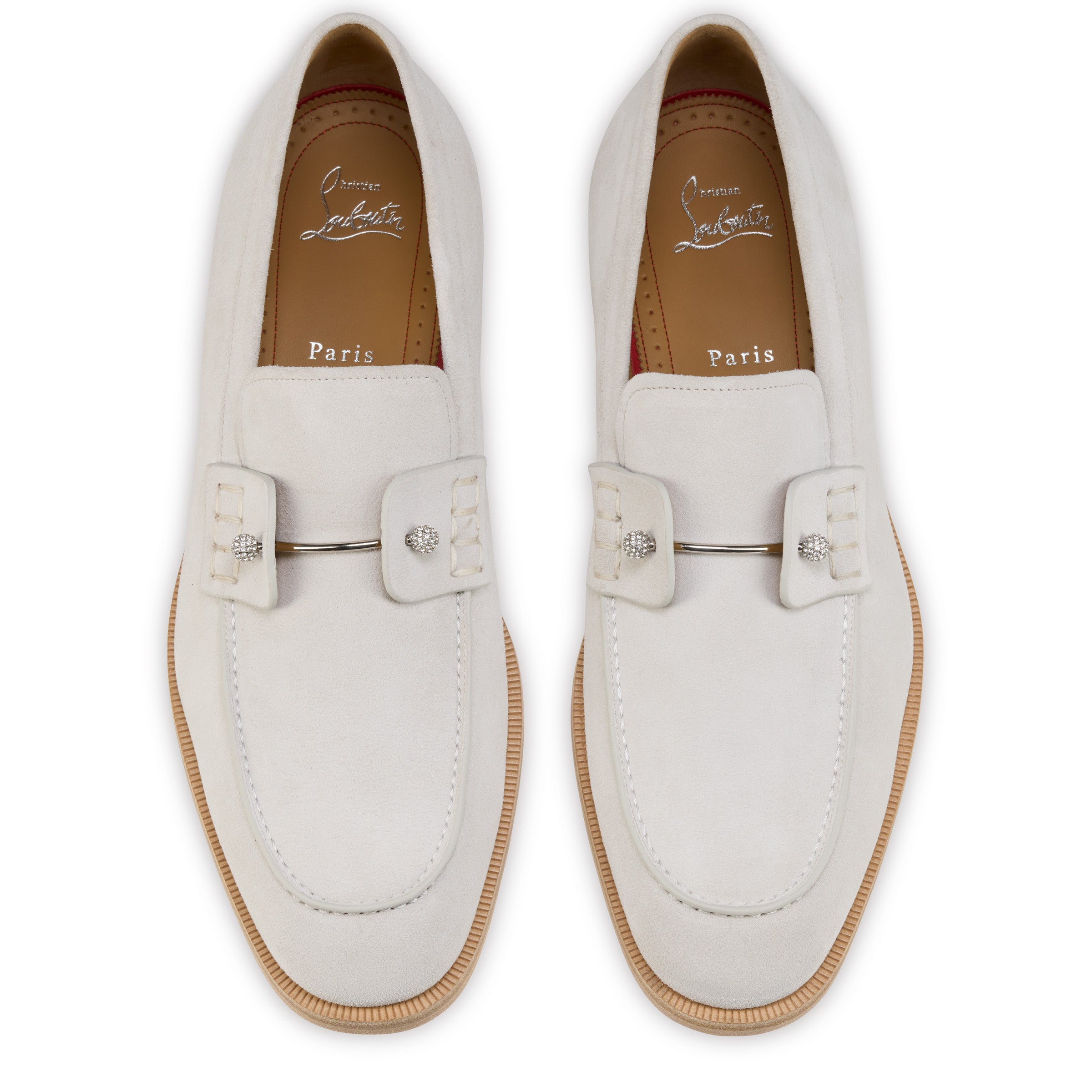 Christian Louboutin Chambelimoc Night Strass Men Shoes | Color Beige