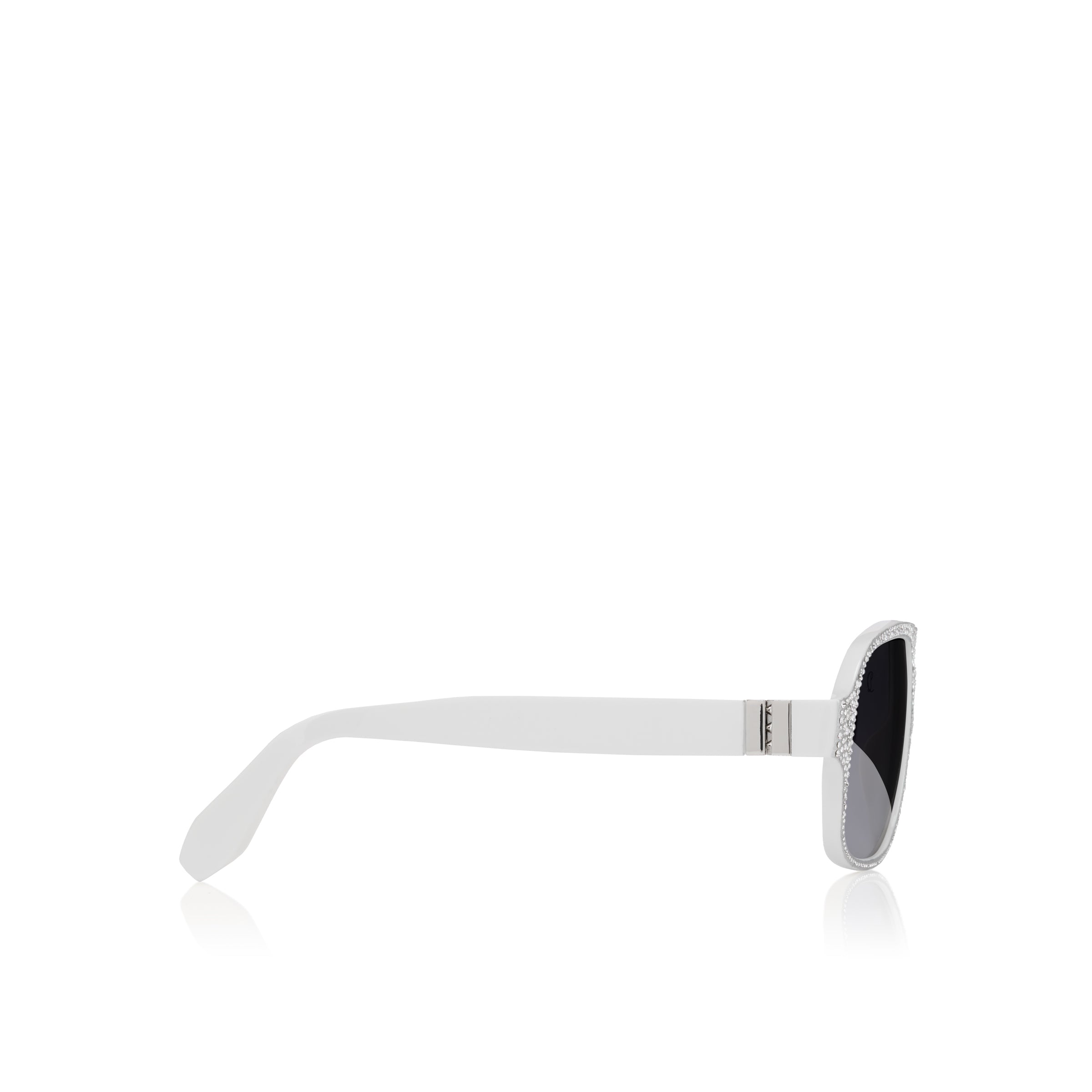 Christian Louboutin Diamond Roller Lb0032 Men Eyewear | Color White