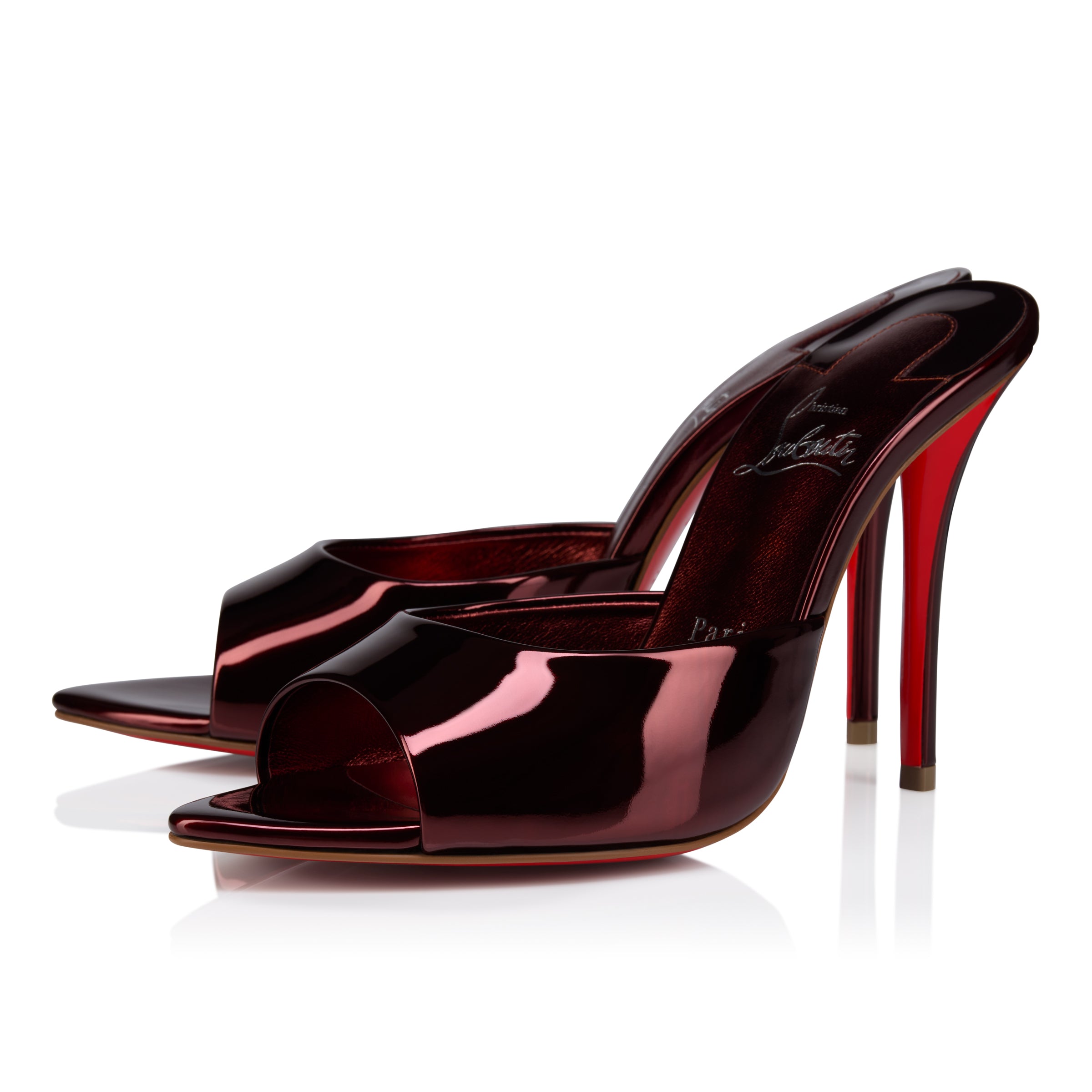 Christian Louboutin Miss Z Mule Women Shoes | Color Brown New