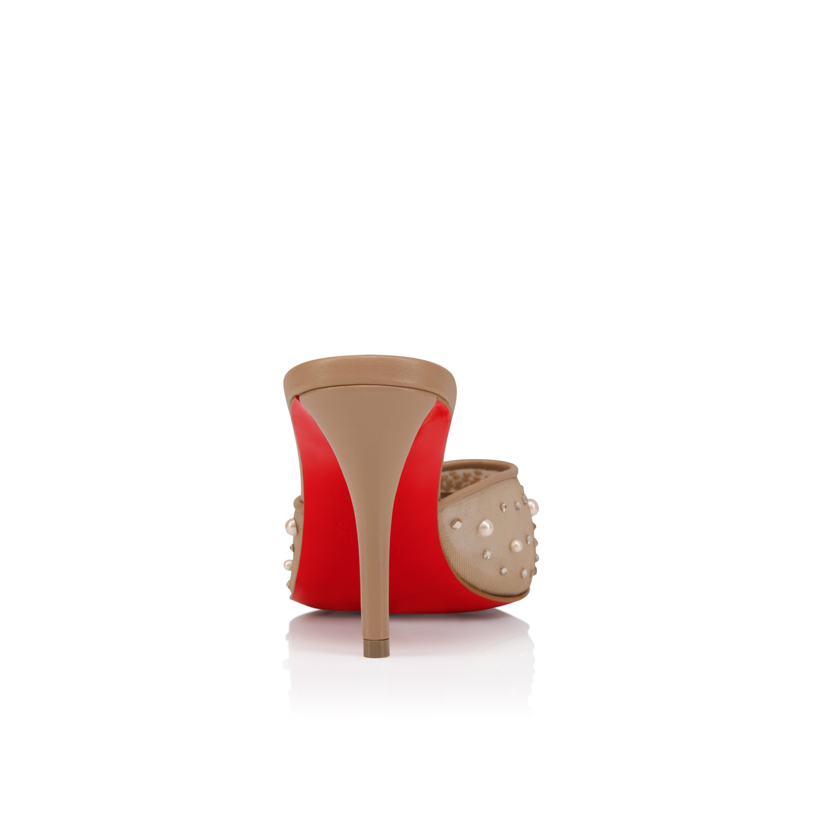 Christian Louboutin Miss Z Mule Degrastrass Perla Women Shoes | Color Nude