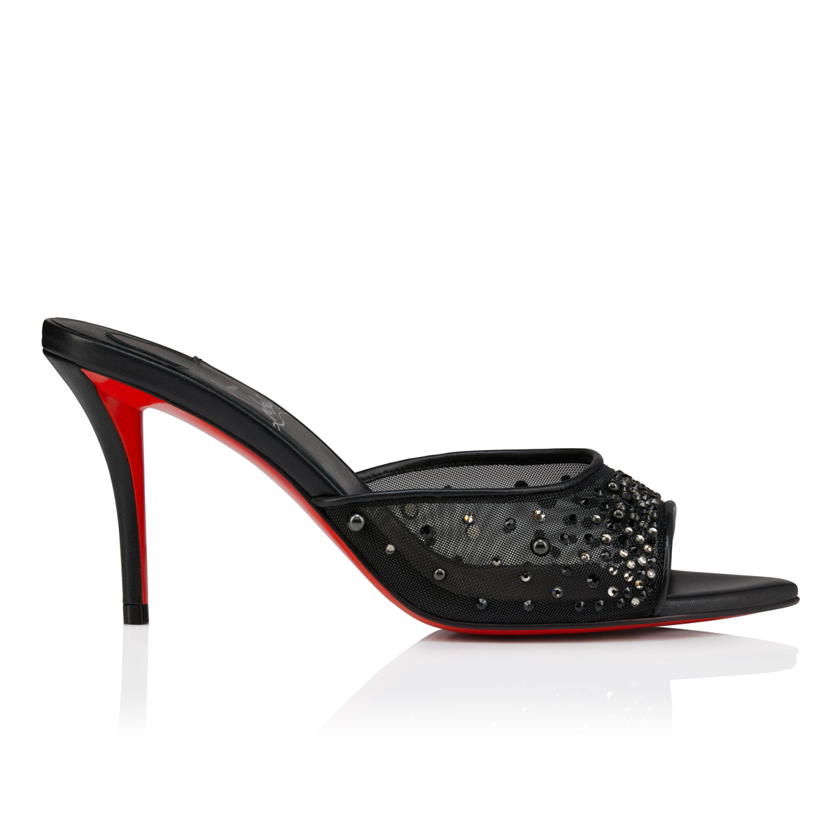 Christian Louboutin Miss Z Mule Degrastrass Perla Women Shoes | Color Black