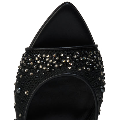 Christian Louboutin Miss Z Mule Degrastrass Perla Women Shoes | Color Black